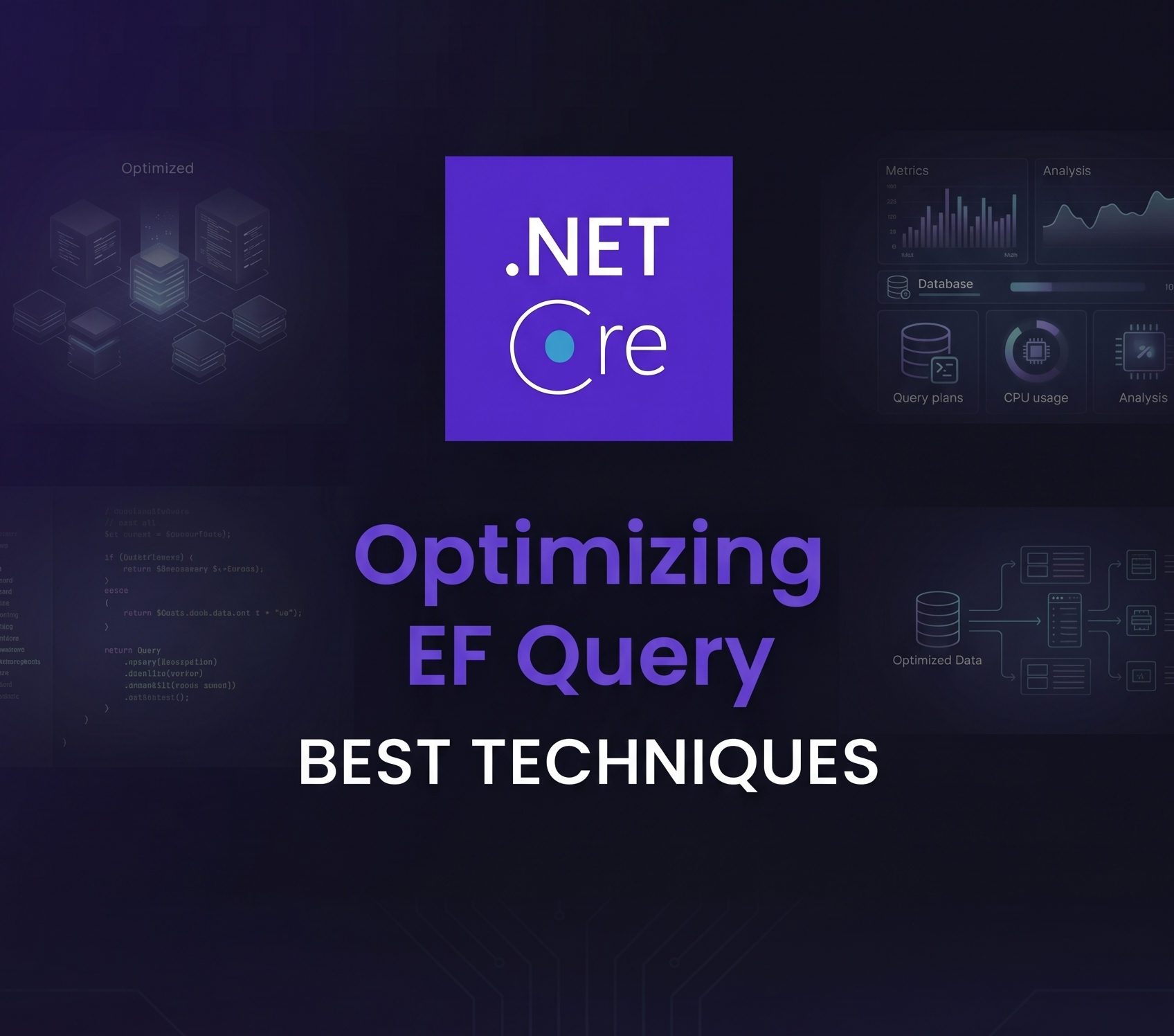 Best practices and specifics in query optimization with EFCore in .NET applications.